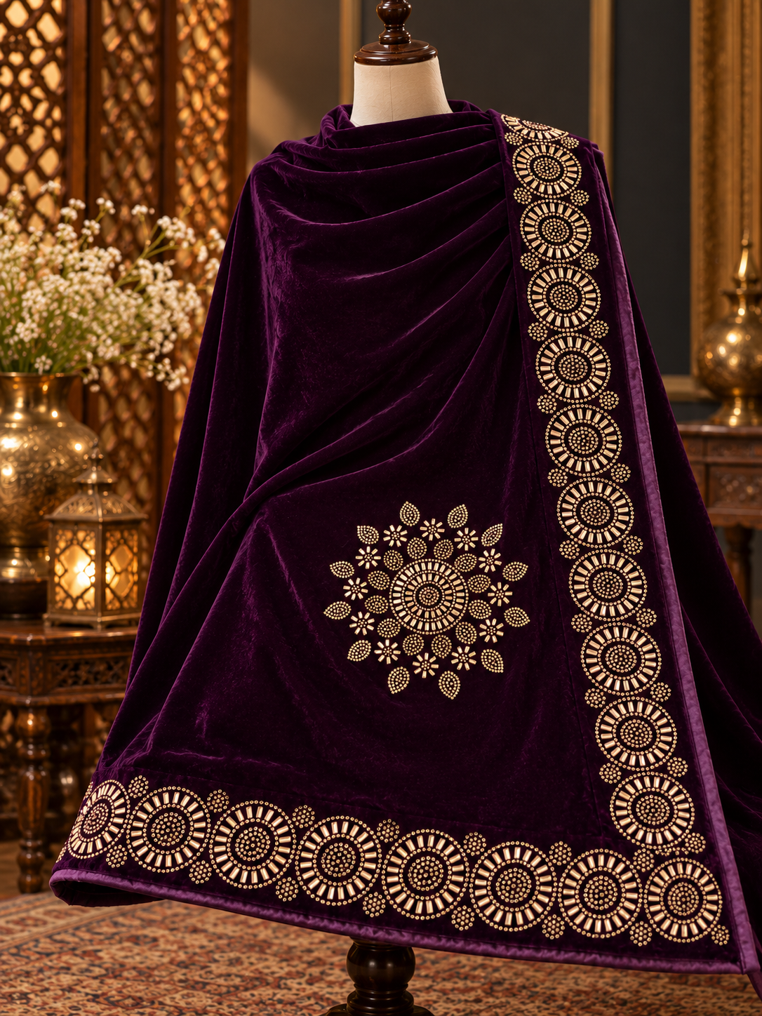 Velvet Stone Shawl(V01)