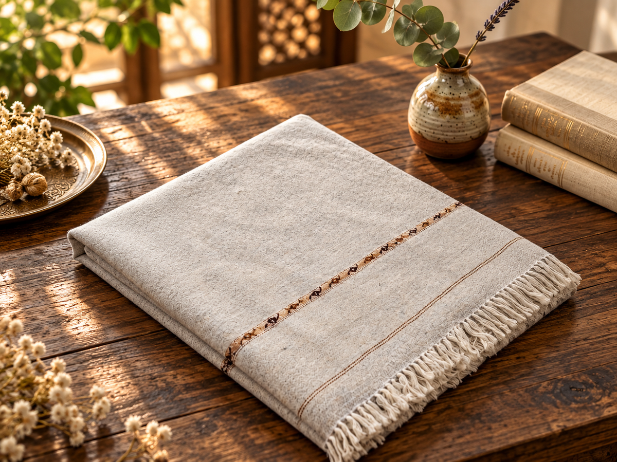 Angora Wool shawl(M01)