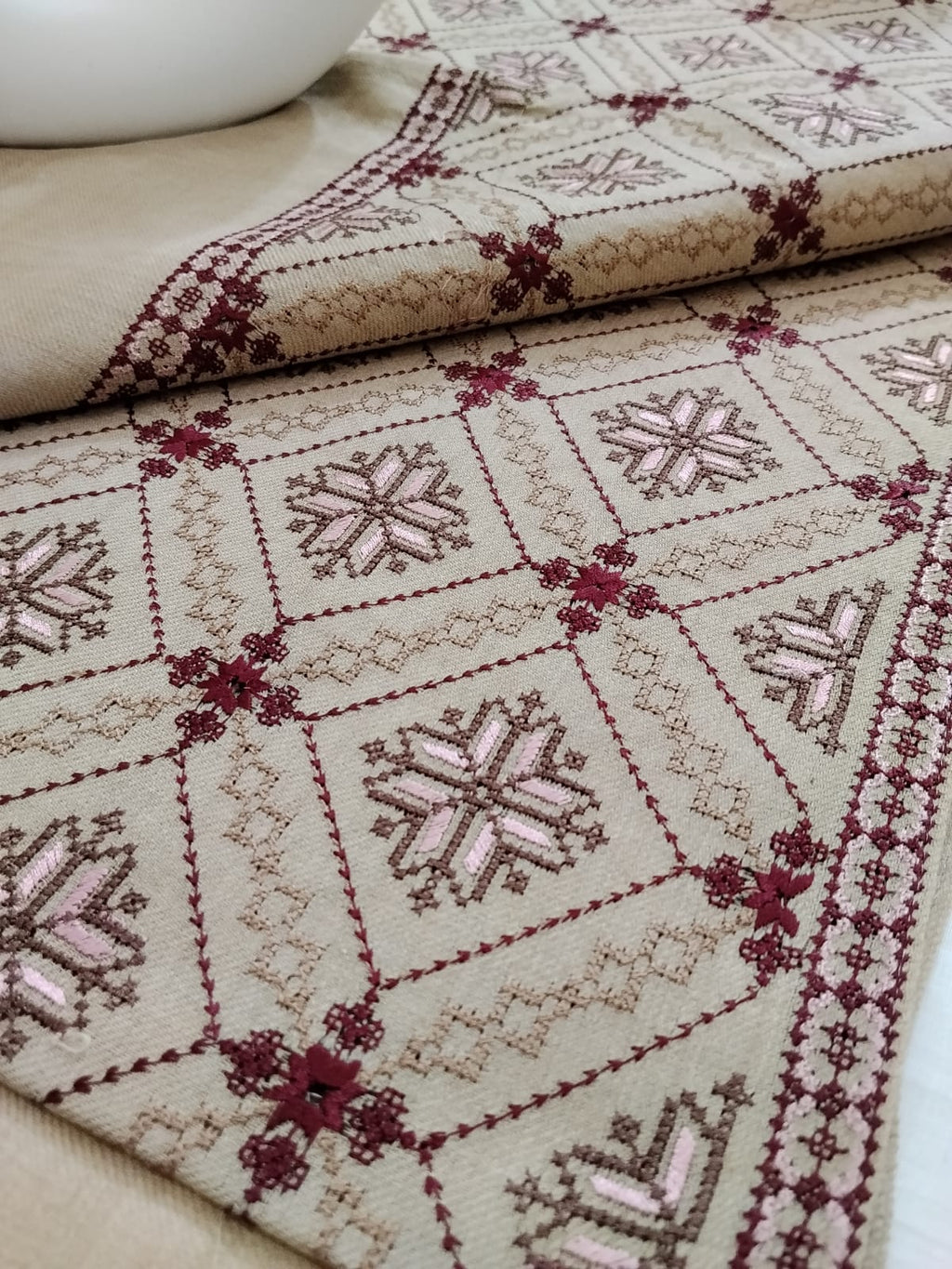 Cross Stitch Art Shawl (B637)