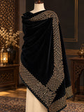 Velvet Royal Border Shawl(V04)