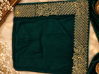 Velvet Royal Border Shawl(V04)