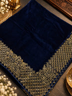 Velvet Royal Border Shawl(V04)