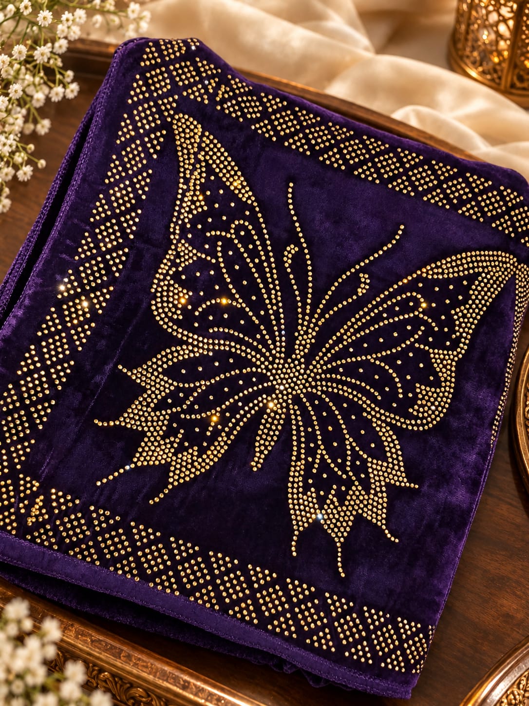 Noor-e-Parwana Stone Shawl(V03)