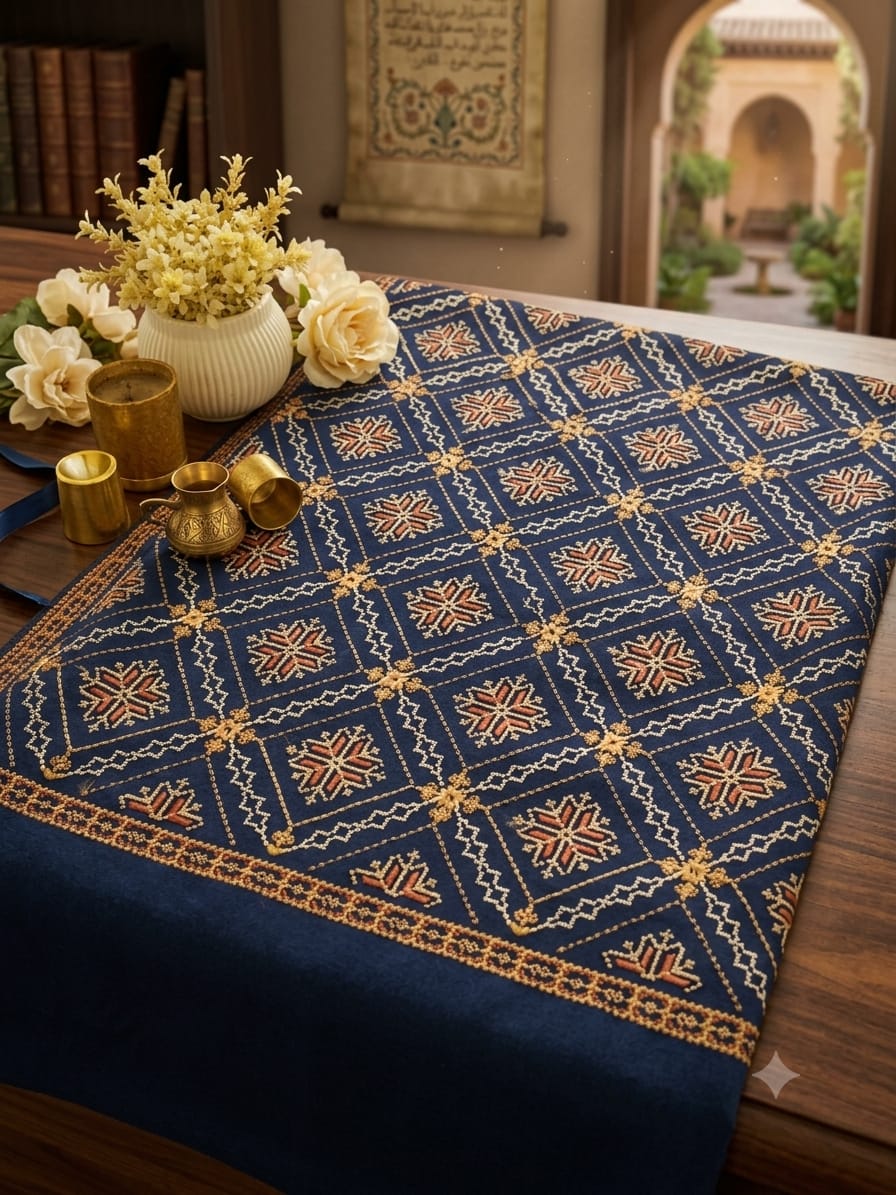 Cross Stitch Art Shawl (B637)
