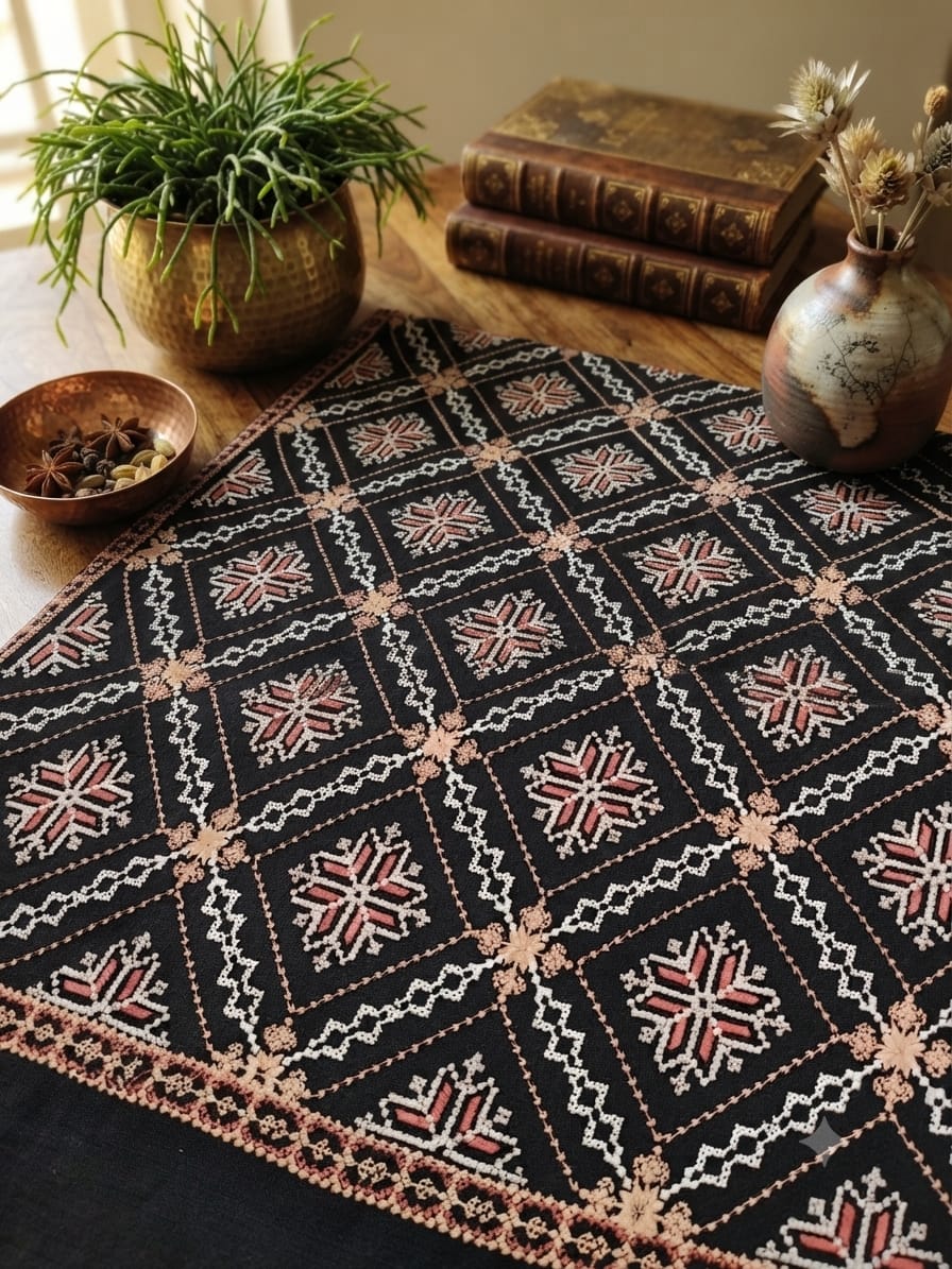 Cross Stitch Art Shawl (B637)
