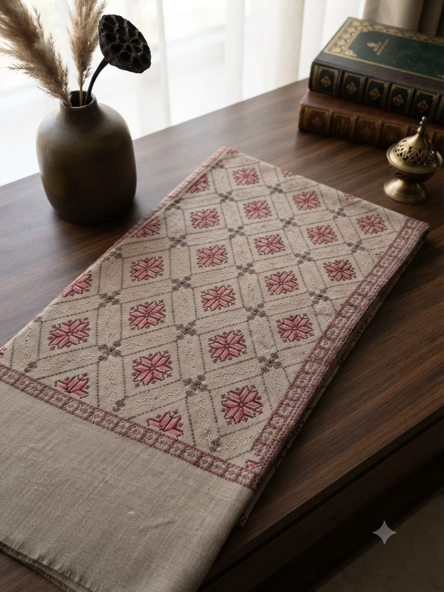 Cross Stitch Art Shawl (B637)