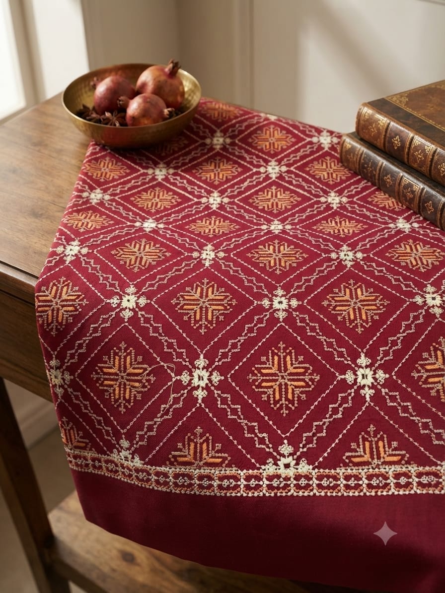 Cross Stitch Art Shawl (B637)