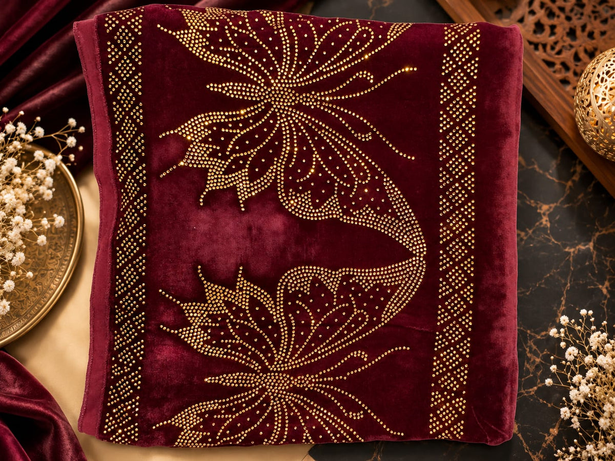 Noor-e-Parwana Stone Shawl(V03)