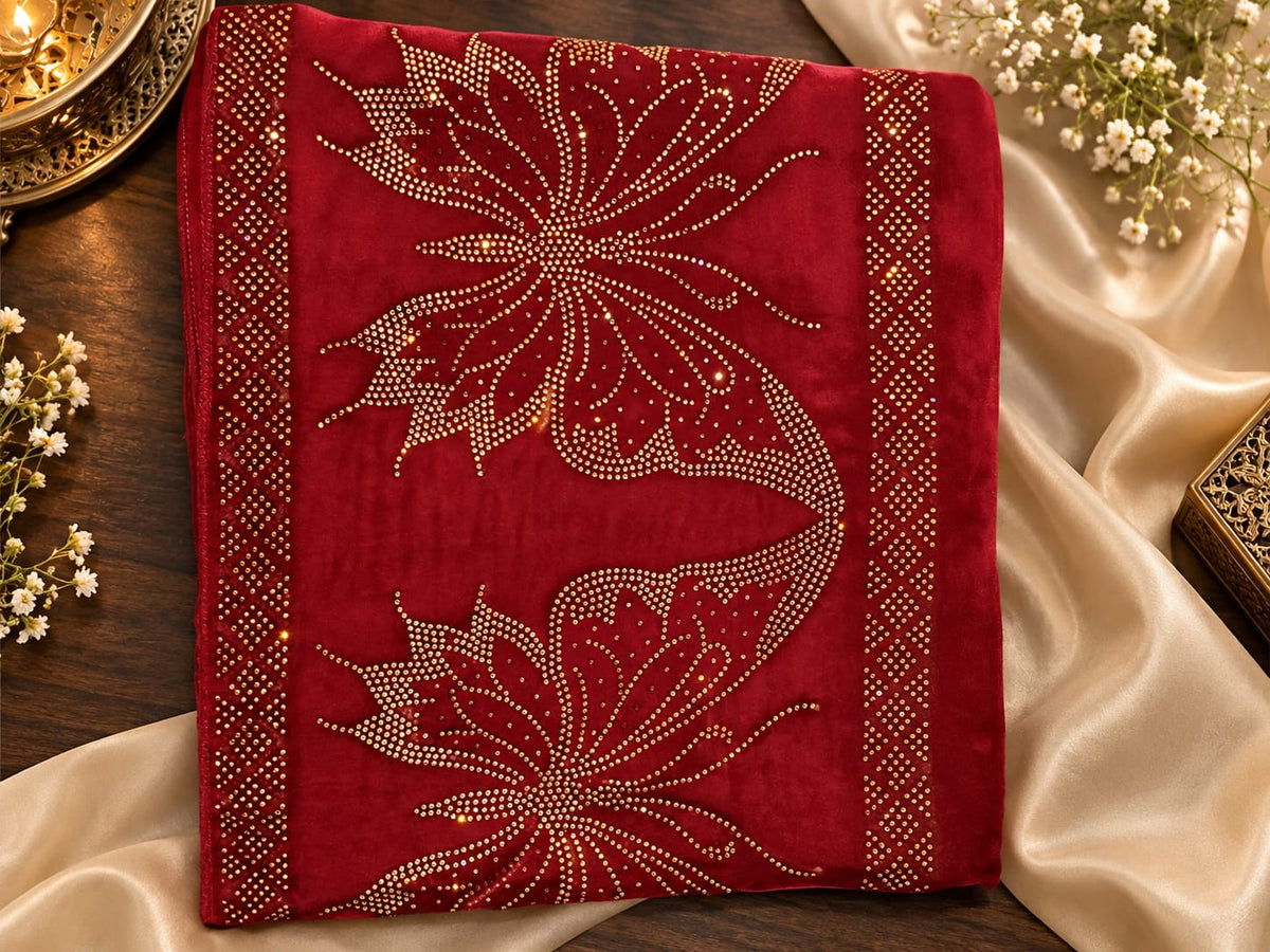 Noor-e-Parwana Stone Shawl(V03)